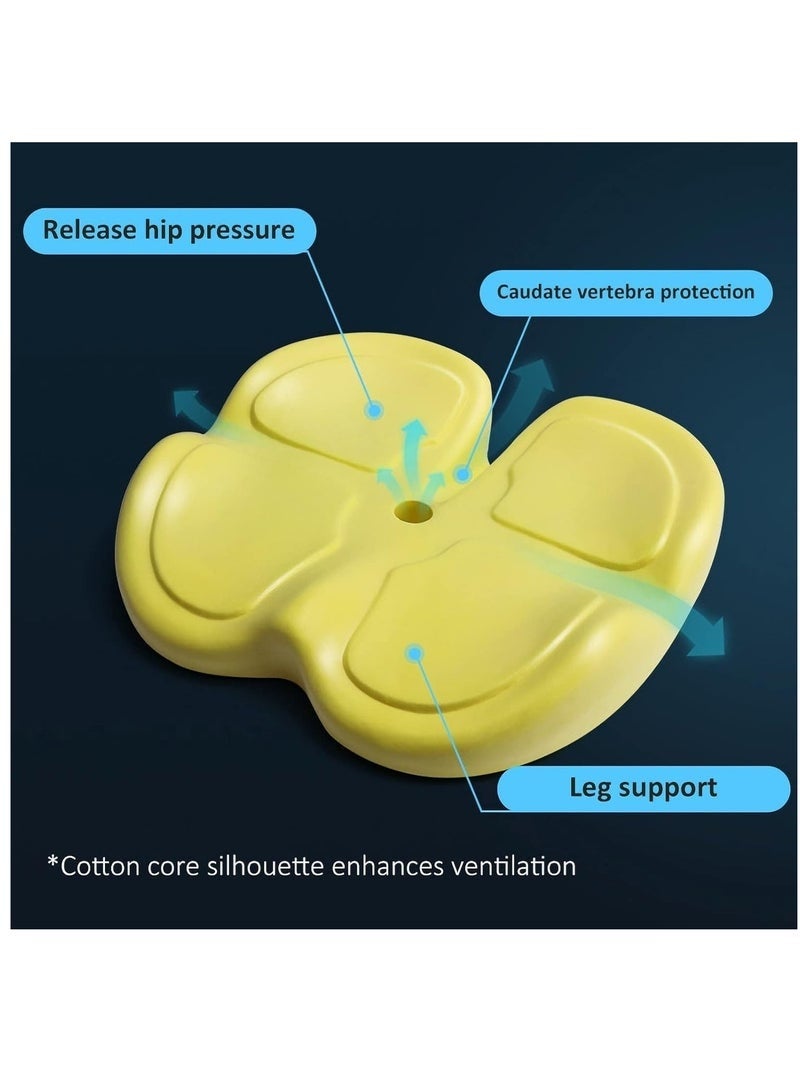 Arabest Seat Cushion, Non-Slip Chair Cushion with Memory Foam, Tailbone Cushions for Pressure Relief, Computer & Car Seat Cushion (Blue) - Image 5