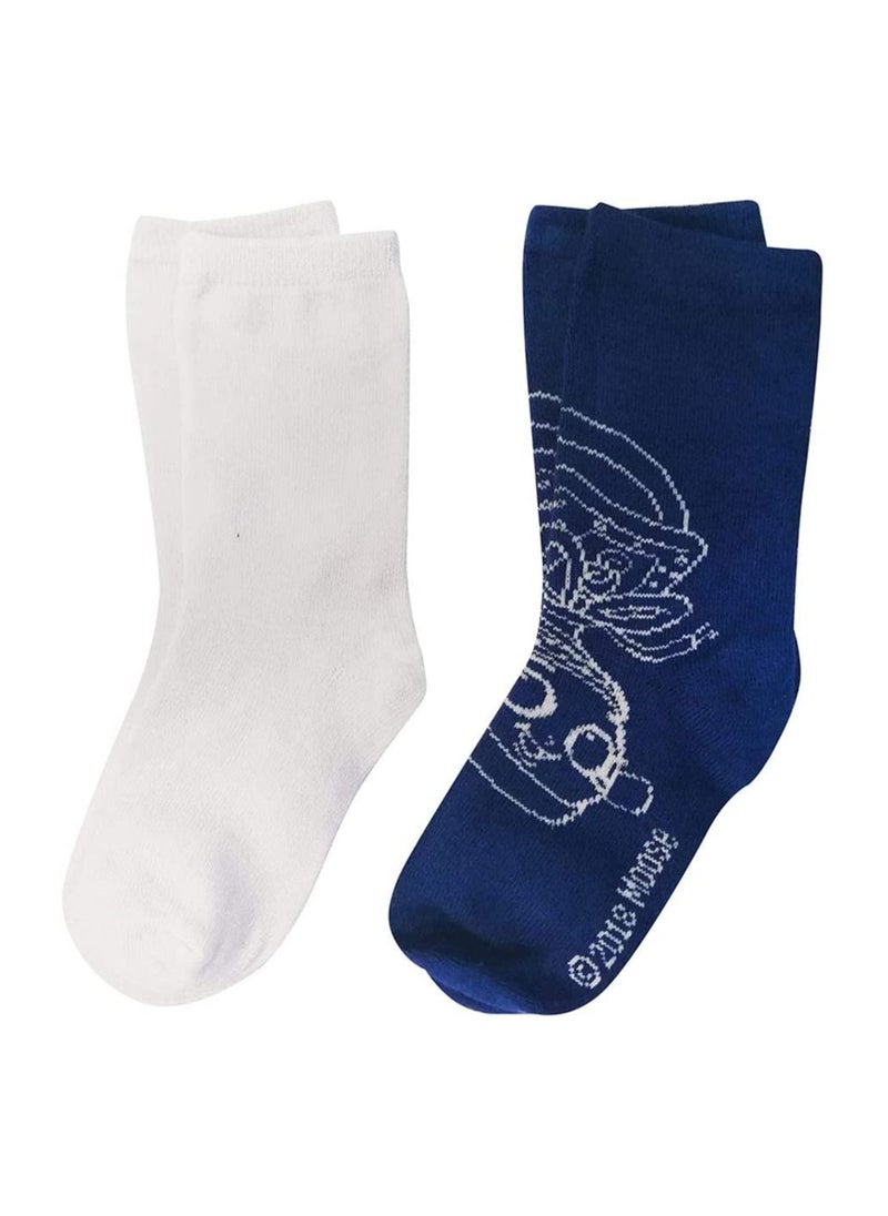 Shopkins - Shopkins Socks (Pack Of 2) - Blue & White 5-8Y - Image 1