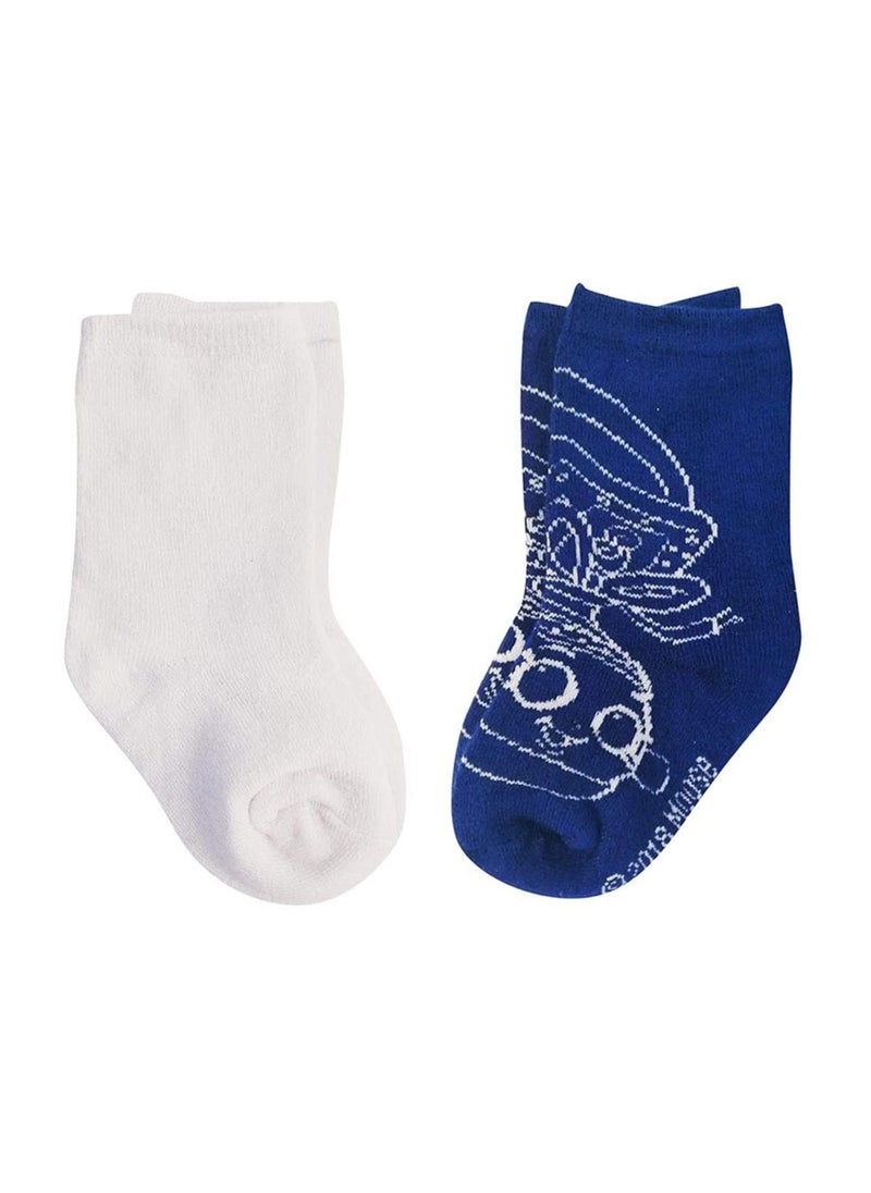 Shopkins - Shopkins Socks (Pack Of 2) - Blue & White 5-8Y - Image 1