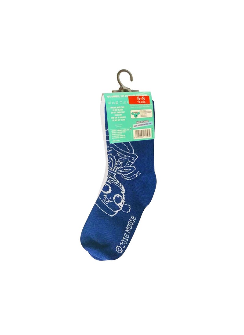 Shopkins - Shopkins Socks (Pack Of 2) - Blue & White 5-8Y - Image 1