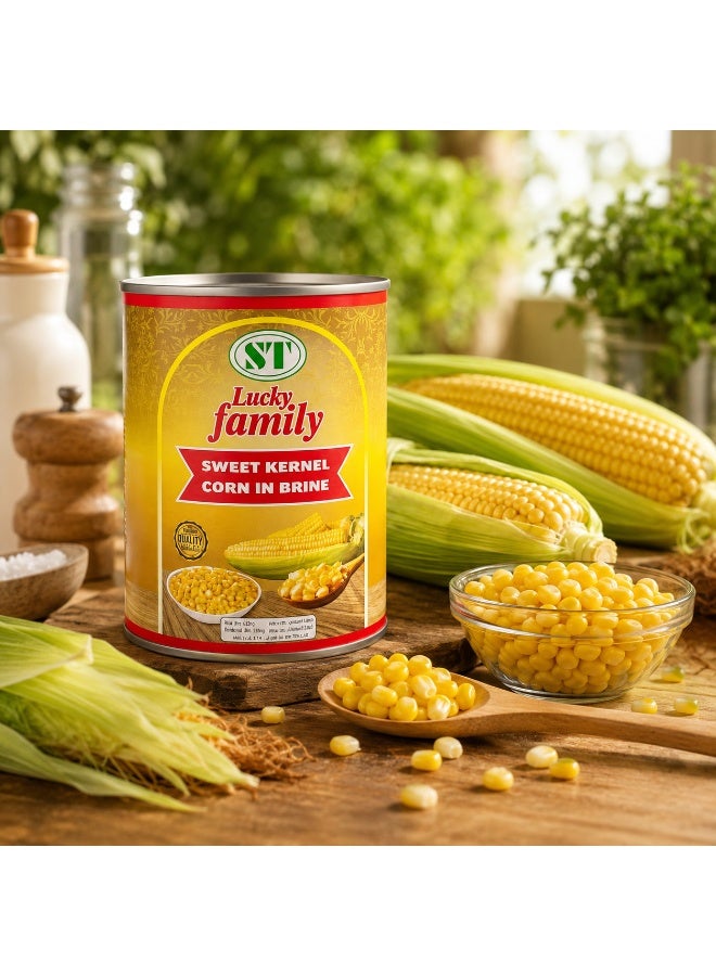 LUCKY FAMILY Sweet Kernel Corn in Brine 425g - Image 4