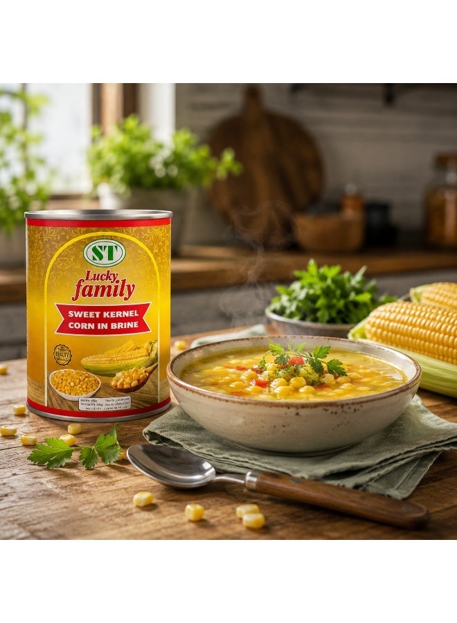 LUCKY FAMILY Sweet Kernel Corn in Brine 425g - Image 2