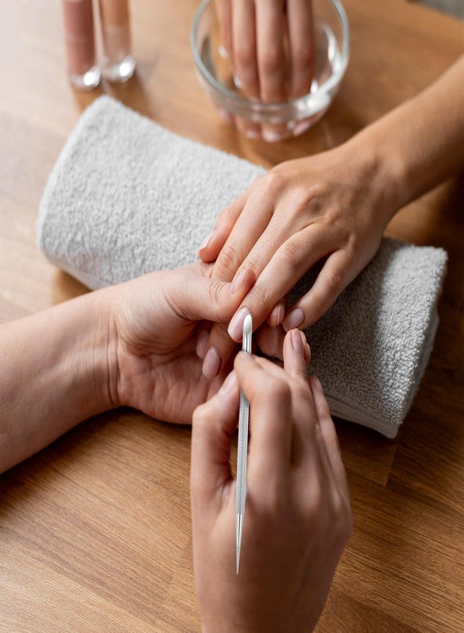 YQQYG 2 PCS Nail Cuticle Pusher Pen, Metal Double Ended Tools for Nails, Stainless Steel Cuticle Pusher Nail Dotting Pen, Professional Cuticles Remover Tool for Manicure Pedicure Nails Art Care Tools - Image 4