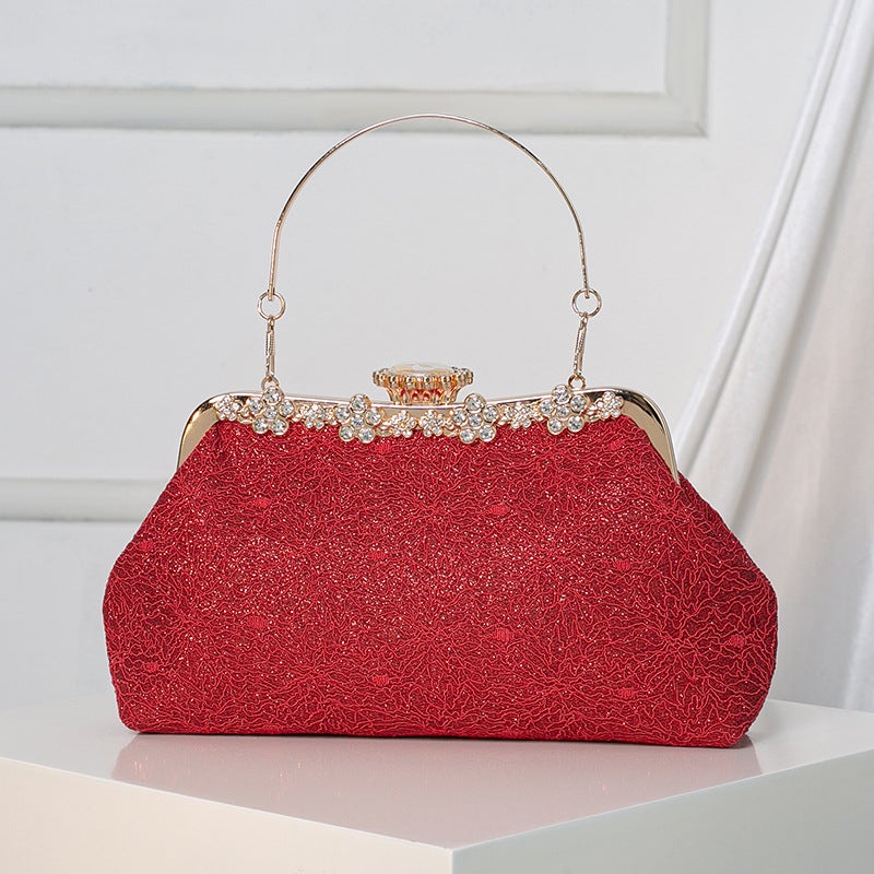 New Cheongsam Bag Bridal Bag Wedding Bag Portable Evening Bag Dress Clutch Bag Shoulder Crossbody Handbag Elegant Women - Image 4
