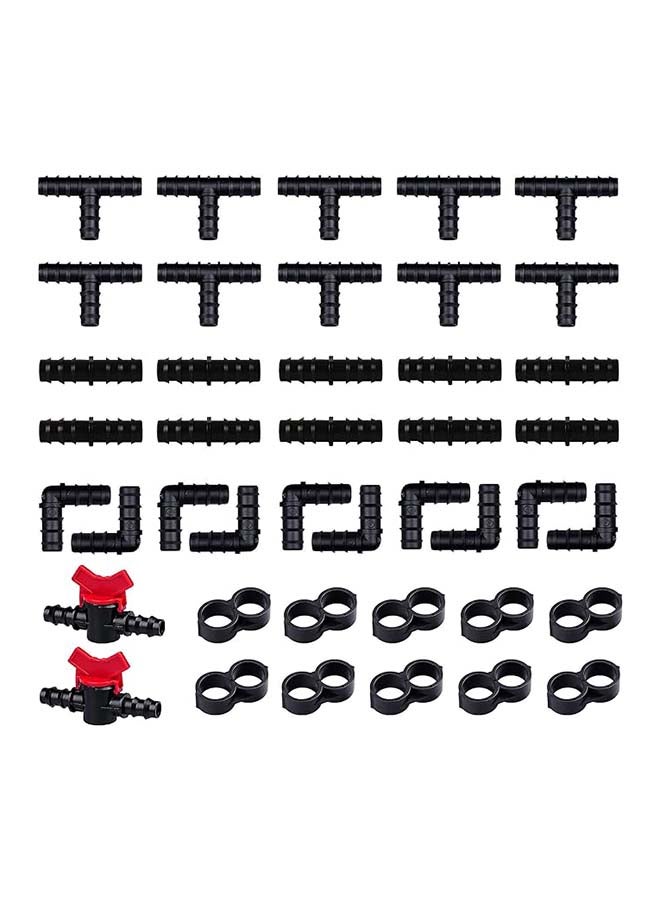 Irrigation Fittings Kit for 1/2 '' Tubing - 42 Pieces Set