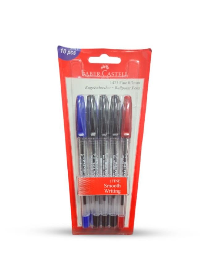 أقلام حبر جاف - 1423 - 1.0مم- طقم 10- بليستر