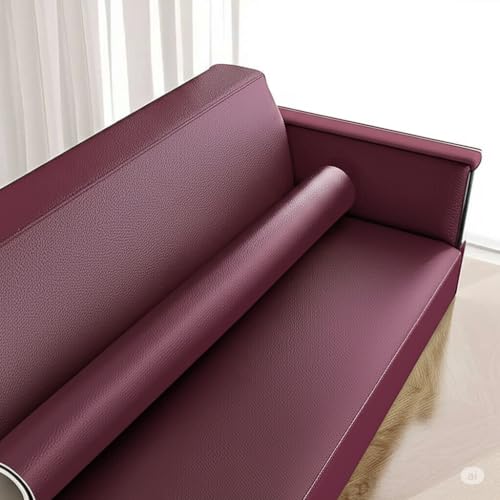 Happymates Large Self-Adhesive Faux Leather Repair Patch Suitable for Sofa-Office Chair-Motorcycle Seat-Car-Chair-Furniture Repair - Quick Fix Leather Repair Patch (Dark Maroon Leather 12x20) - Image 5