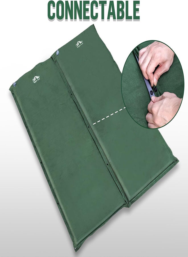 Night Cat Self-Inflating Camping Sleeping Pad – Memory Foam Mattress for Hiking & Outdoor Camping, Single Portable Sleeping Mat, Green - Image 5