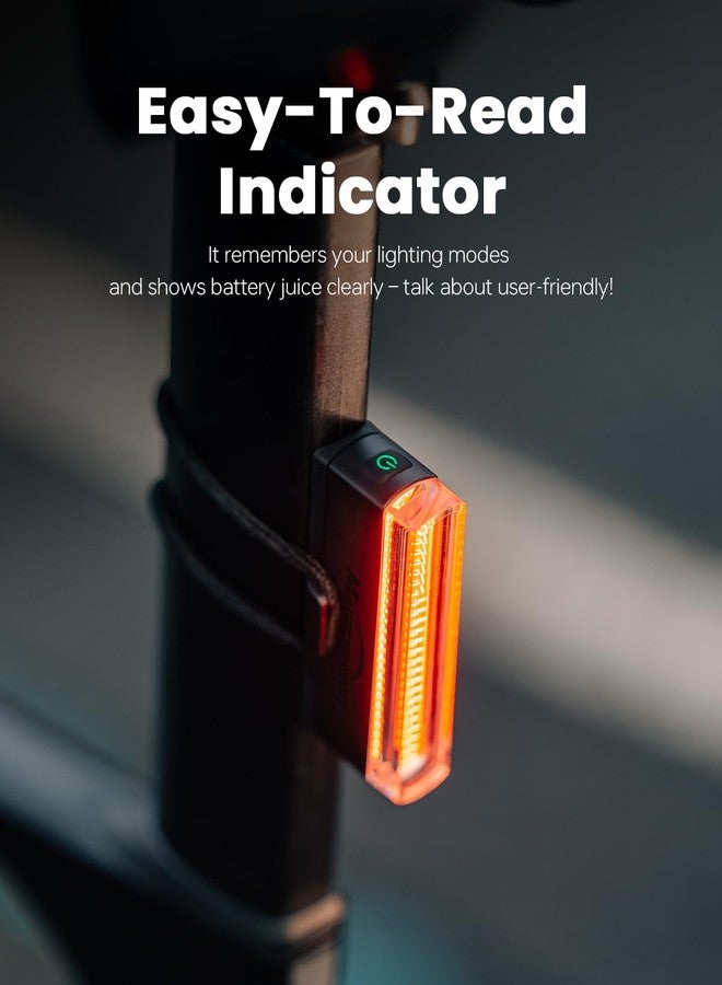 Magicshine Bike Tail Light SEEMEE 50 V2.0, Rear Bike Light with USB C Rechargeable, 50 Lumen IPX6 Waterproof Bicycle Tail Lights for Night Riding, Smart Cycling Safety Bike Taillights - Image 5