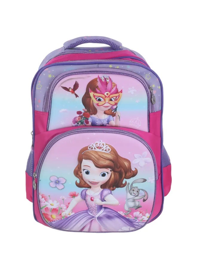 شنطة مدرسية ميكروفيبر للبنات فاليريو، 15 بوصة، 4 سوستة - متعدد الالوان - Image 1