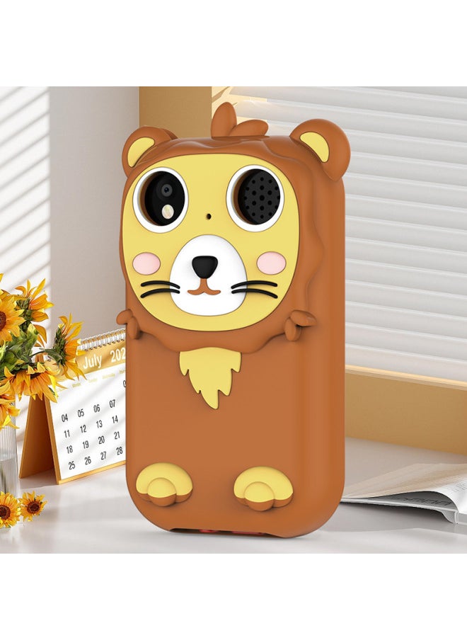 Generic Mini High-definition Digital Mobile Phone Camera Can Take Pictures And Video Multi-function Student Camera Toy-Body Color:Q13 Brown Lion-hd Dual Camera  - Image 1