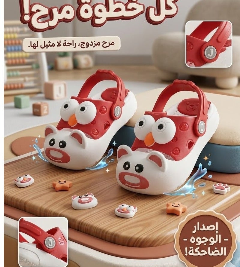 Sandal slipper Beautiful and Vibrant Design with a Soft Sole - for Girls - Size 20+21 - Image 2