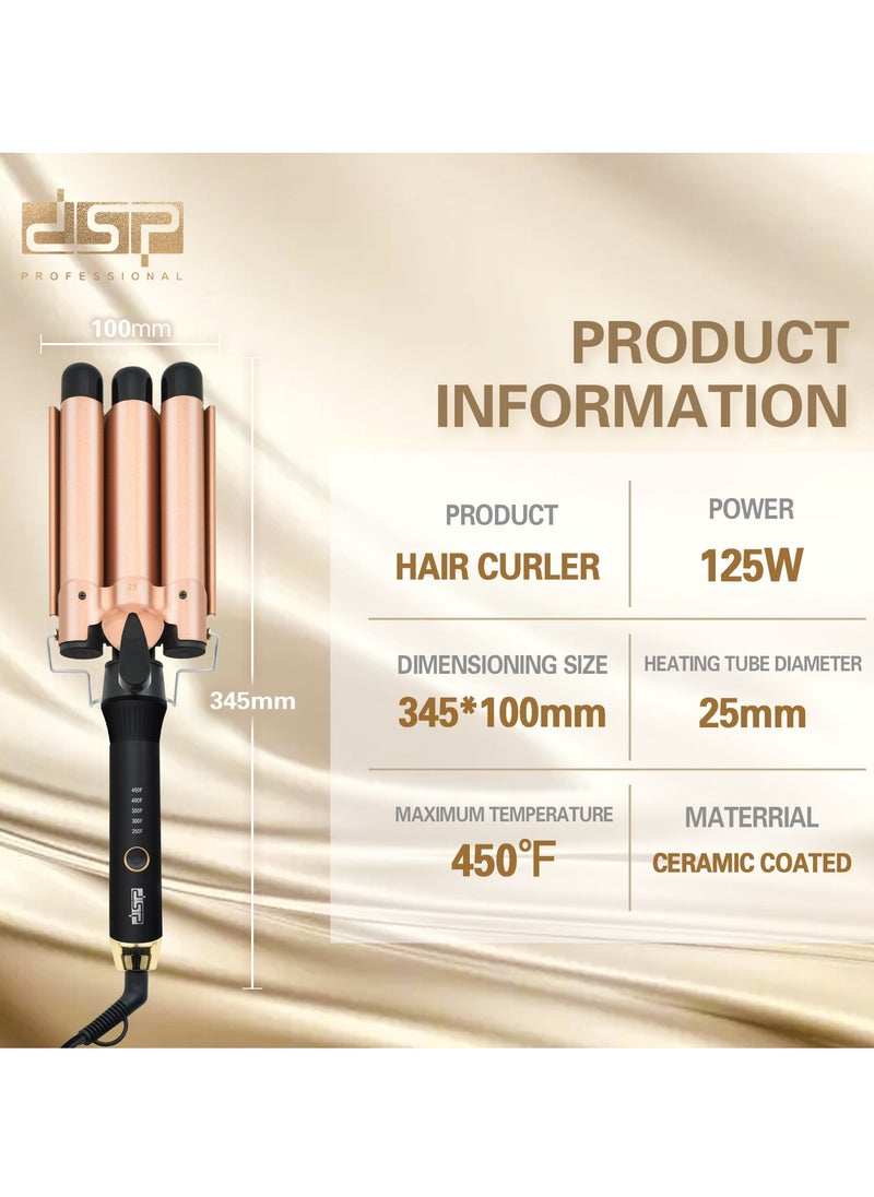 DSP DSP Straight Curl Dual-purpose Multi-function Curling Iron Long-lasting Styling without Damaging Hair Straightening Iron Clip Iron European Standard  - Image 3