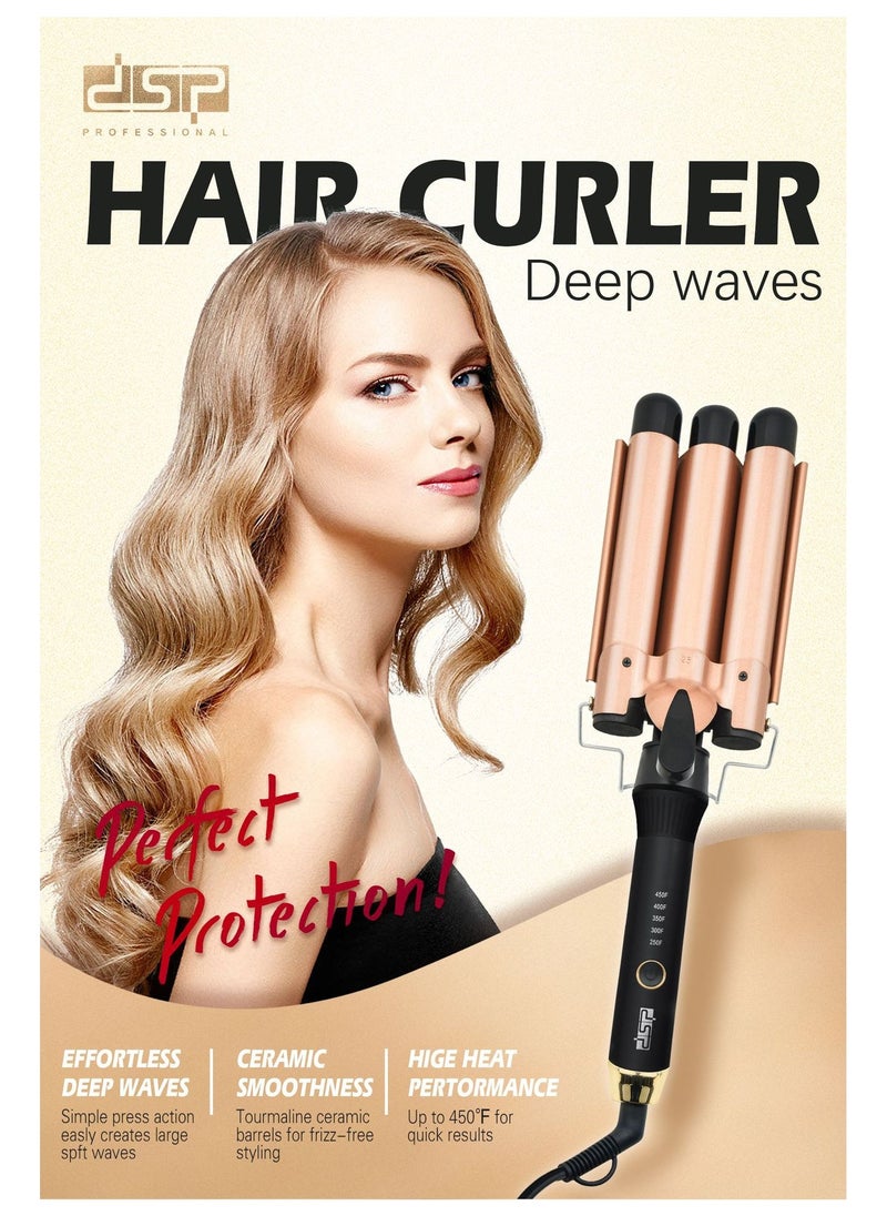 DSP DSP Straight Curl Dual-purpose Multi-function Curling Iron Long-lasting Styling without Damaging Hair Straightening Iron Clip Iron European Standard  - Image 5