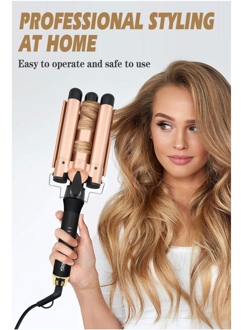 DSP - DSP Straight Curl Dual-purpose Multi-function Curling Iron Long-lasting Styling without Damaging Hair Straightening Iron Clip Iron European Standard - Image 1