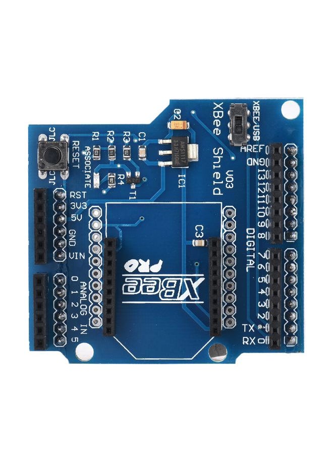NIBEMINENT - XBee BT V03 Expansion board Shield Module Wireless Control for Arduino Serial Adapter FT232RL IC 3.3V 5V IO Blue/Black - Image 1