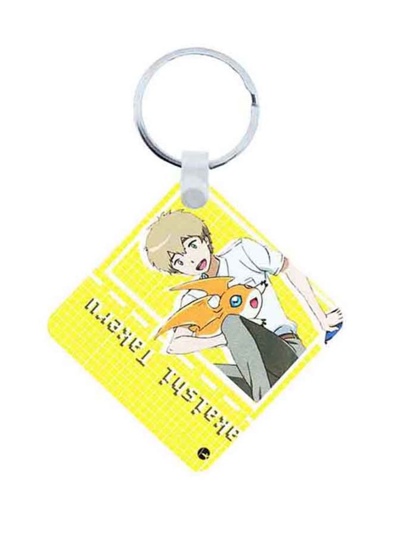 RKN Digimon Anime Wooden Keychain