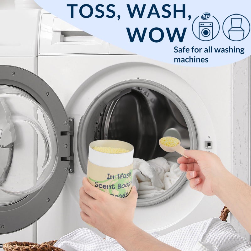 Freelivity In‑Wash Scent Booster Beads - Fresh Essence Scent, Laundry Beads fabric softener, 24 oz - Lasts Up to 70 Washing Cycles - Eco‑Friendly & Safe for Babies and Kids - Image 4