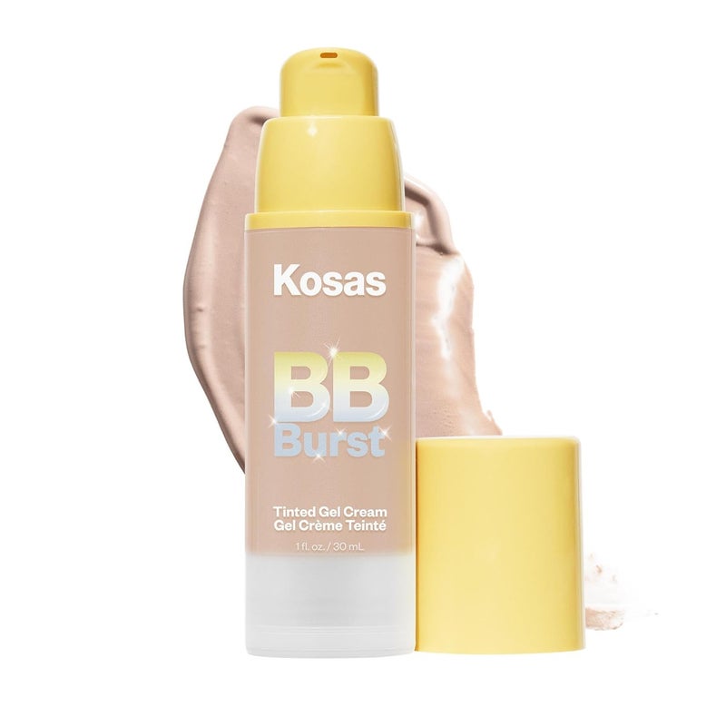 Kosas BB Burst Tinted Face Gel Cream  Supports Healthy Collagen Smoothes Skin Hydrates  Moisturizes  Lightweight Buildable Coverage  Light Medium Neutral 21 1 Oz30 ML