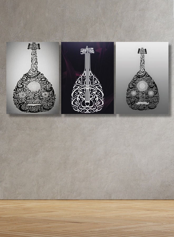 Marktna Decorative Wall Art Painting With an Abstract Design 3 Pieces Size 120x60cm - Image 1