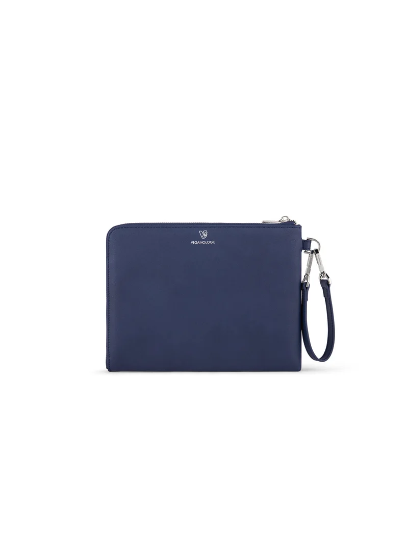 فيجانولوجي Demi Large Pouch in Blue Made From 10 Recycled Plastic Bottles