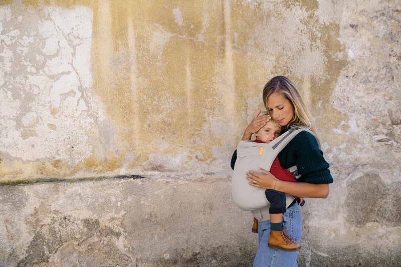 Beco Toddler Carrier with Extra Wide Seat, 100% Cotton - Backpack Style and Front-Carry, Lightweight & Breathable, Toddler Sling Carrier 20-60 lbs (Ecru) - Image 2