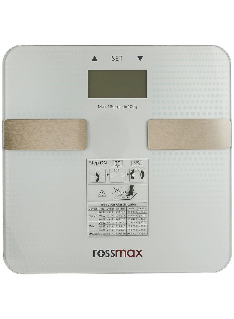 Rossmax WF260 Body Fat Monitor, Silver - Image 3