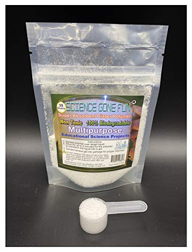 Science Gone Fun Instant Gel Science Kit 35g of Superabsorbent Sodium Polyacrylate for Sensory Play STEM Projects Magic Tricks - Image 1