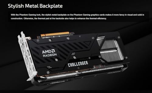ASRock Radeon RX 9070 Challenger 16GB OC Graphics Card, AMD RDNA 4, 16GB GDDR6, PCIe 5.0, Triple Fans, 0dB Silent, LED Indicator, DisplayPort 2.1a, HDMI 2.1b - Image 2