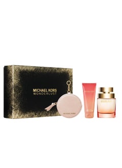 Michael Kors Michael Kors Wonderlust EDP Nat Spray 100 Ml + 1 Tube Body Lotion 100 Ml + Mk Round Purse Gift Set  - Image 1