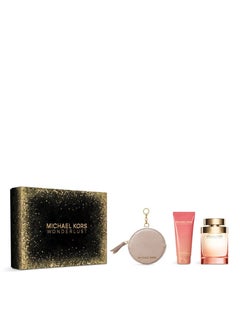 Michael Kors Michael Kors Wonderlust EDP Nat Spray 100 Ml + 1 Tube Body Lotion 100 Ml + Mk Round Purse Gift Set  - Image 2