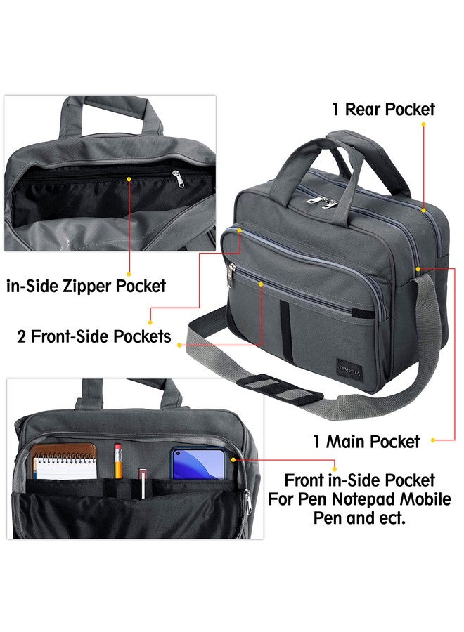 DAHSHA Stylish Nylon Small Sling Cross Body Travel Bag for Business Office Messenger One Side Shoulder Carry Handbag Bag For Men & Women (Grey - 35 x 18 x 25 Cm) - Image 3
