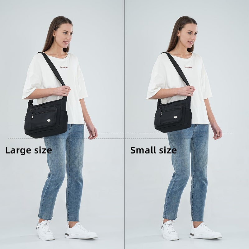 MINTEGRA Store حقيبة يد نسائية على الكتف بسعة كبيرة مع جيوب متعددة، حقيبة كروس بودي للسيدات، حقيبة موضة، حقيبة توت، حقيبة يد علوية - Image 2