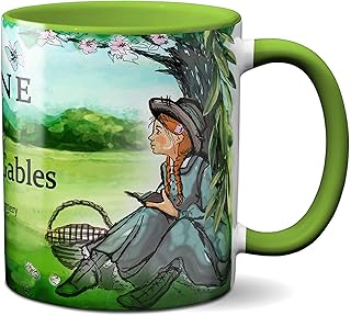 Universal Zone Anne of Green Gables by Lucy Maud Montgomery Mug. Coffee Mug with Anne of Green Gables book design, - Image 1