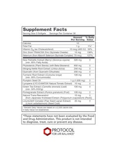 Protocol For Life Balance Prostateb (Clinical Strength) Betasitosterol Lycopene And Saw Palmetto From Natural Ingredient Source Targeted For Prostate Health 90 Softgels  - Image 3