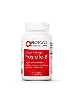 Protocol For Life Balance Prostateb (Clinical Strength) Betasitosterol Lycopene And Saw Palmetto From Natural Ingredient Source Targeted For Prostate Health 90 Softgels  - Image 1