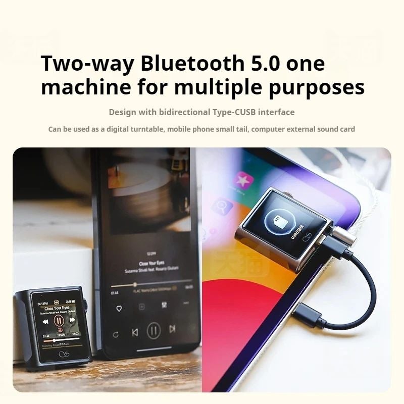 Shanling M0s Hi-Res Audio HiFi Portable MP3 Player Bluetooth 5.0, Grey - Image 3