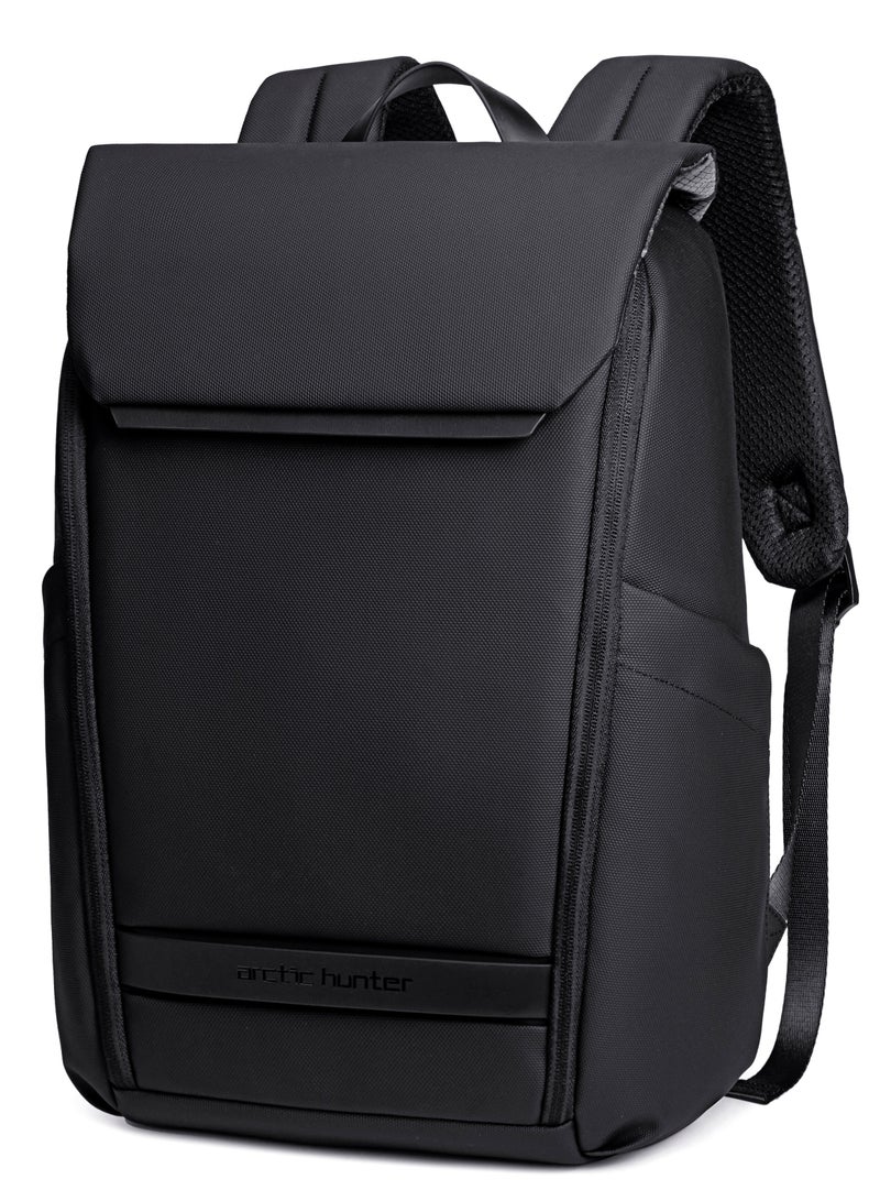 ARCTIC HUNTER Casual Lightweight School Laptop Bag Water Resistant College Travel Backpack for Men and Women B00559 Black - Image 1