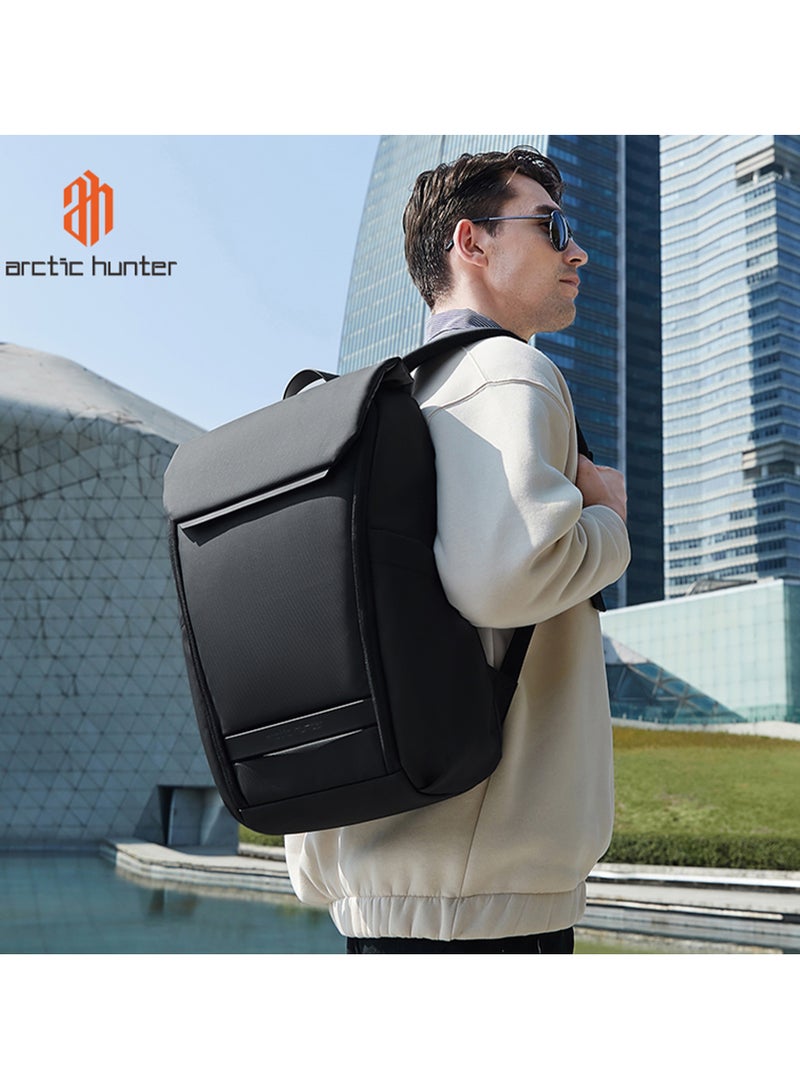 ARCTIC HUNTER Casual Lightweight School Laptop Bag Water Resistant College Travel Backpack for Men and Women B00559 Black - Image 2