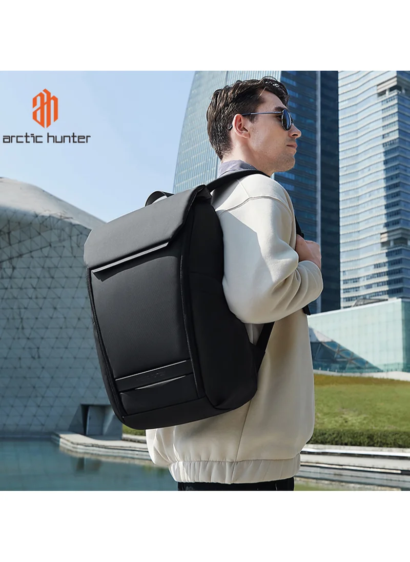 ARCTIC HUNTER Casual Lightweight School Laptop Bag Water Resistant College Travel Backpack for Men and Women B00559 Black