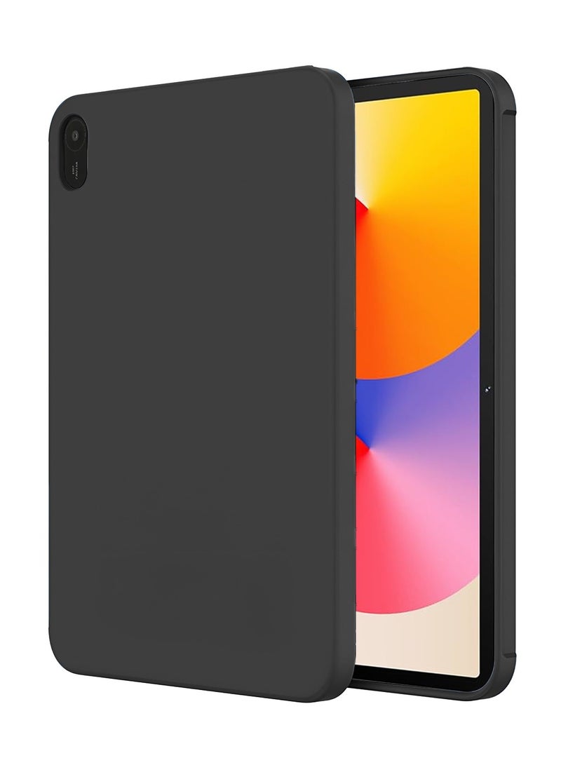 Wtech Huawei MatePad SE 11 2024 (11 inches) Premium Soft Liquid Silicone Case Cover (MCRPSN) - Black - Image 1