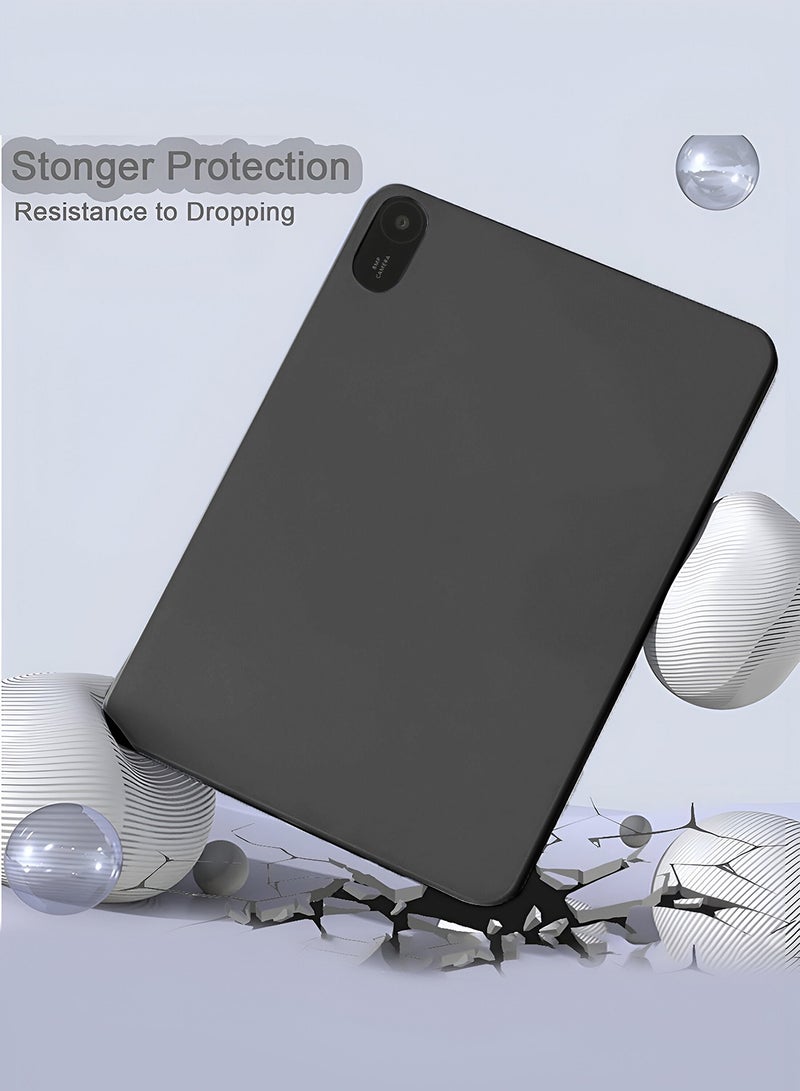 Wtech Huawei MatePad SE 11 2024 (11 inches) Premium Soft Liquid Silicone Case Cover (MCRPSN) - Black - Image 4