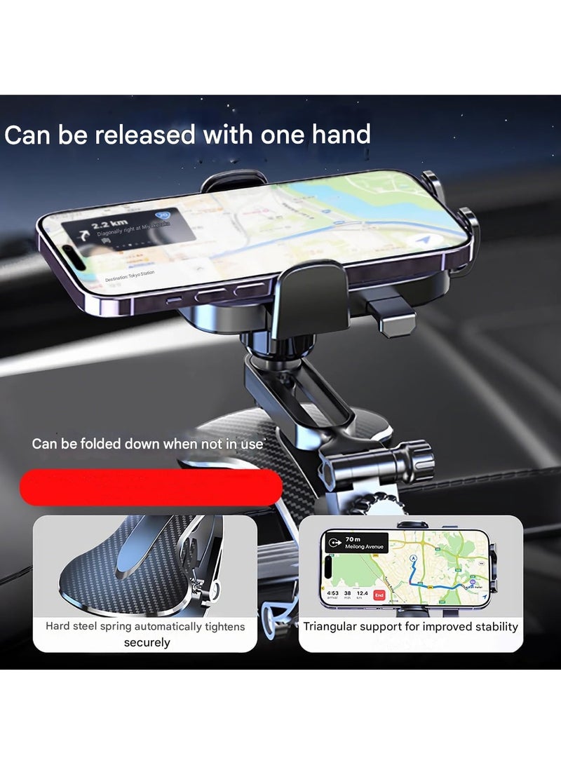 Adjustable Car Phone Mount - 360° Rotation, Stable Grip for Safe Navigation - Image 4