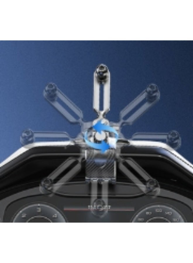 Adjustable Car Phone Mount - 360° Rotation, Stable Grip for Safe Navigation - Image 2