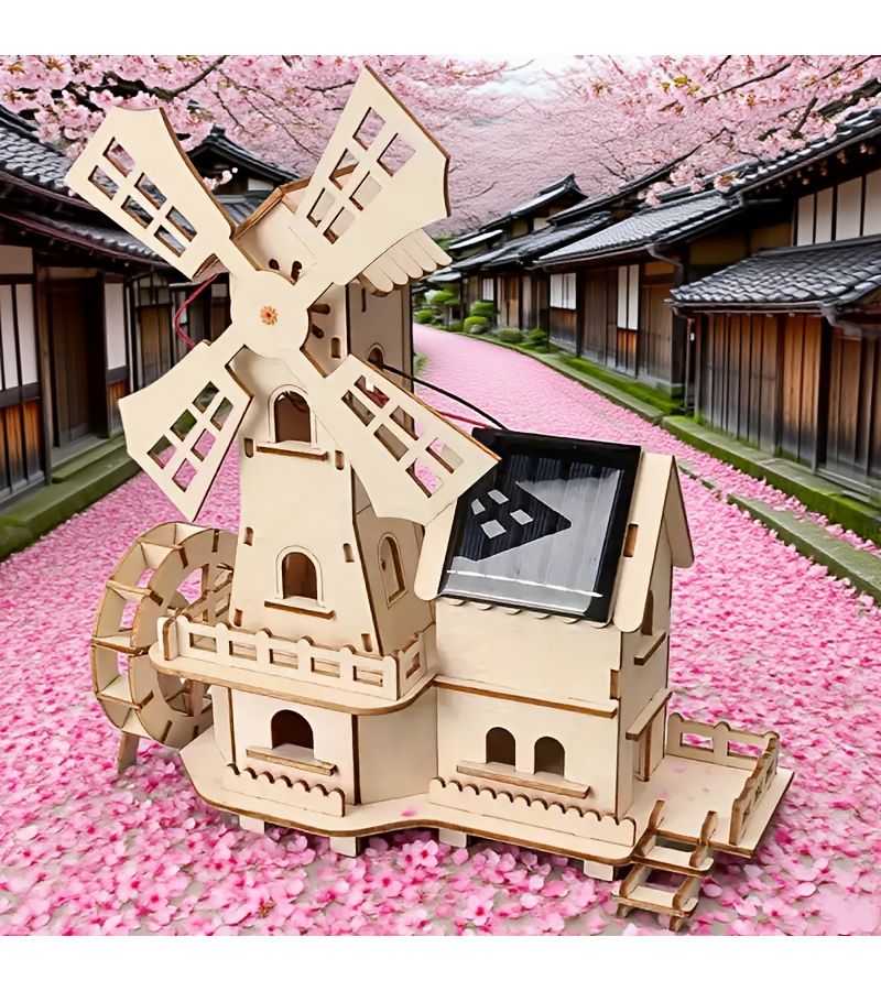 3D Solar Wood Puzzle Science Experiment Builder for Men Women Challenging Construction Project A - Image 2