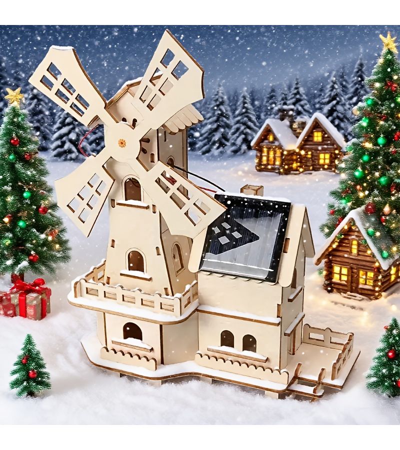 3D Solar Wood Puzzle Science Experiment Builder for Men Women Challenging Construction Project A - Image 3