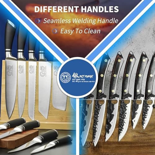 XYJ Professional Knife Sets for Master Chefs, Chef Knife Set with Bag, Sheath, Culinary Kitchen Butcher Meat Knives, Cooking Cutting, Santoku, Tools, Fruits, Stainless Steel - Image 5