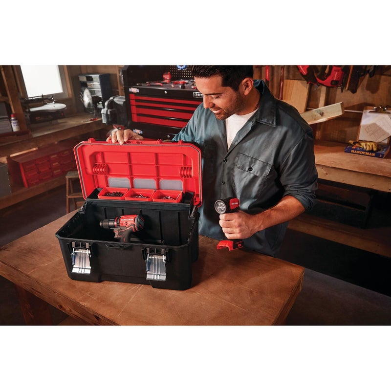 CRAFTSMAN Tool Box, Tool Storage, Lockable, Red/Black, 20 Inch (CMST20320L) - Image 3