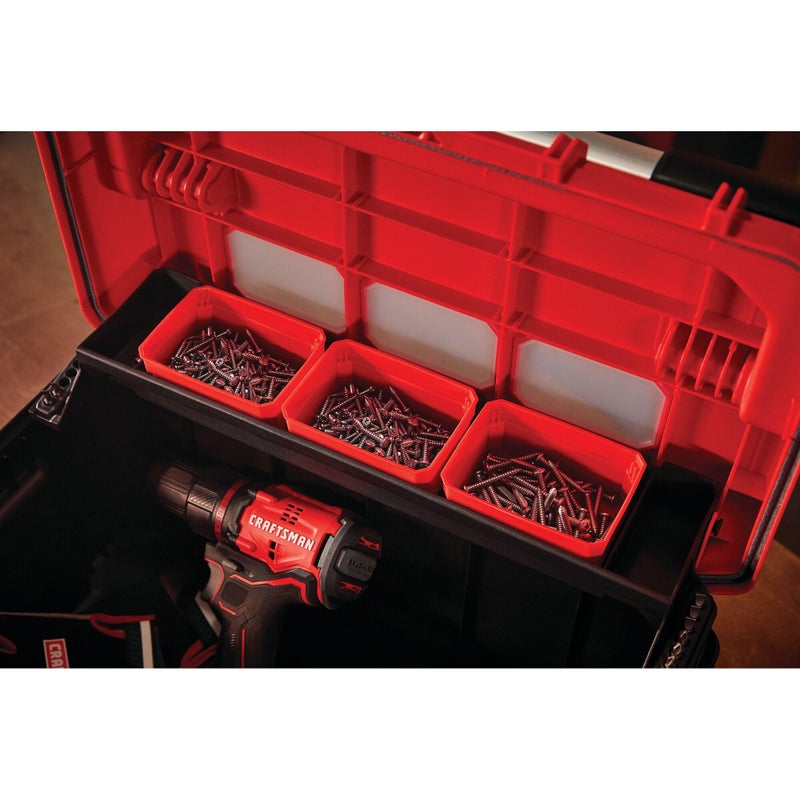 CRAFTSMAN Tool Box, Tool Storage, Lockable, Red/Black, 20 Inch (CMST20320L) - Image 5