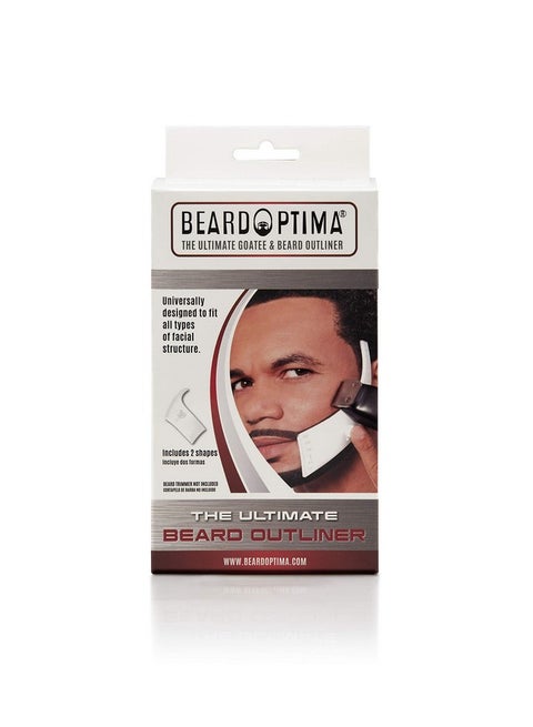 Beard Lineup Tool Facial Hair Outliner Guide Templates For Men Perfect For Styling Easy And Edging Clean Beard Shaper & Shaping Tool With 2 Style Kit: Rounded And Square